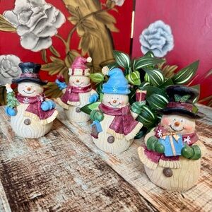 Snowman Winter Christmas Holiday Decor | 4 Piece | #012025-F